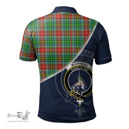 Scottish Muirhead Clan Scotland Golf Plaid Polo Shirt with Scottish Flag Tartan Mens Polo Shirts Scottish Plaid Tartan Plaid - ScotsTee - scotstee.com