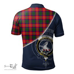 Scottish Riddell Clan Scotland Golf Plaid Polo Shirt with Scottish Flag Tartan Mens Polo Shirts Scottish Plaid Tartan Plaid - ScotsTee - scotstee.com