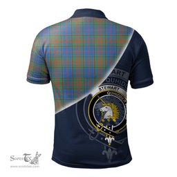 Scottish Stewart of Appin Hunting Ancient Clan Scotland Golf Plaid Polo Shirt with Scottish Flag Tartan Mens Polo Shirts Scottish Plaid Tartan Plaid - ScotsTee - scotstee.com