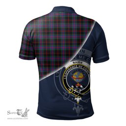 Scottish Nairn Clan Scotland Golf Plaid Polo Shirt with Scottish Flag Tartan Mens Polo Shirts Scottish Plaid Tartan Plaid - ScotsTee - scotstee.com