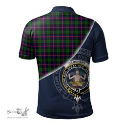Scottish Urquhart Modern Clan Scotland Golf Plaid Polo Shirt with Scottish Flag Tartan Mens Polo Shirts Scottish Plaid Tartan Plaid - ScotsTee - scotstee.com