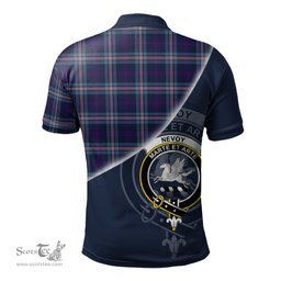 Scottish Nevoy Clan Scotland Golf Plaid Polo Shirt with Scottish Flag Tartan Mens Polo Shirts Scottish Plaid Tartan Plaid - ScotsTee - scotstee.com