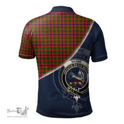 Scottish Skene Modern Clan Scotland Golf Plaid Polo Shirt with Scottish Flag Tartan Mens Polo Shirts Scottish Plaid Tartan Plaid - ScotsTee - scotstee.com