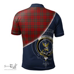 Scottish Stewart of Galloway Clan Scotland Golf Plaid Polo Shirt with Scottish Flag Tartan Mens Polo Shirts Scottish Plaid Tartan Plaid - ScotsTee - scotstee.com
