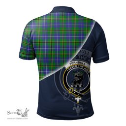 Scottish Turnbull Hunting Clan Scotland Golf Plaid Polo Shirt with Scottish Flag Tartan Mens Polo Shirts Scottish Plaid Tartan Plaid - ScotsTee - scotstee.com