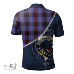 Scottish Rutherford Clan Scotland Golf Plaid Polo Shirt with Scottish Flag Tartan Mens Polo Shirts Scottish Plaid Tartan Plaid - ScotsTee - scotstee.com