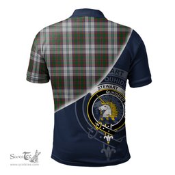 Scottish Stewart of Appin Dress Clan Scotland Golf Plaid Polo Shirt with Scottish Flag Tartan Mens Polo Shirts Scottish Plaid Tartan Plaid - ScotsTee - scotstee.com