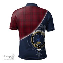 Scottish Stirling of Keir Clan Scotland Golf Plaid Polo Shirt with Scottish Flag Tartan Mens Polo Shirts Scottish Plaid Tartan Plaid - ScotsTee - scotstee.com