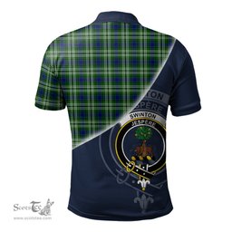 Scottish Swinton Clan Scotland Golf Plaid Polo Shirt with Scottish Flag Tartan Mens Polo Shirts Scottish Plaid Tartan Plaid - ScotsTee - scotstee.com