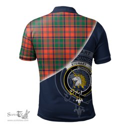 Scottish Stewart of Appin Ancient Clan Scotland Golf Plaid Polo Shirt with Scottish Flag Tartan Mens Polo Shirts Scottish Plaid Tartan Plaid - ScotsTee - scotstee.com