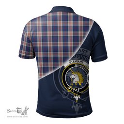 Scottish Stewart of Appin Hunting Dress Clan Scotland Golf Plaid Polo Shirt with Scottish Flag Tartan Mens Polo Shirts Scottish Plaid Tartan Plaid - ScotsTee - scotstee.com