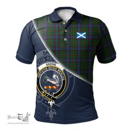 Scottish Skene Clan Scotland Golf Plaid Polo Shirt with Scottish Flag Tartan Mens Polo Shirts Scottish Plaid Tartan Plaid - ScotsTee - scotstee.com