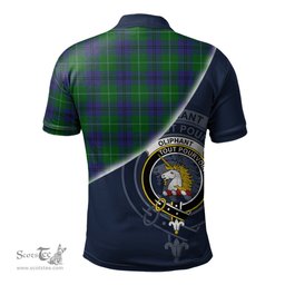 Scottish Oliphant Clan Scotland Golf Plaid Polo Shirt with Scottish Flag Tartan Mens Polo Shirts Scottish Plaid Tartan Plaid - ScotsTee - scotstee.com