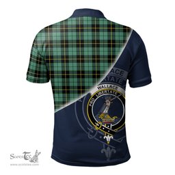 Scottish Wallace Hunting Ancient Clan Scotland Golf Plaid Polo Shirt with Scottish Flag Tartan Mens Polo Shirts Scottish Plaid Tartan Plaid - ScotsTee - scotstee.com