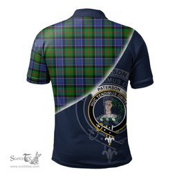 Scottish Paterson Clan Scotland Golf Plaid Polo Shirt with Scottish Flag Tartan Mens Polo Shirts Scottish Plaid Tartan Plaid - ScotsTee - scotstee.com