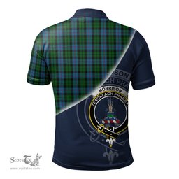 Scottish Morrison Society Clan Scotland Golf Plaid Polo Shirt with Scottish Flag Tartan Mens Polo Shirts Scottish Plaid Tartan Plaid - ScotsTee - scotstee.com