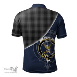 Scottish Stewart Mourning Clan Scotland Golf Plaid Polo Shirt with Scottish Flag Tartan Mens Polo Shirts Scottish Plaid Tartan Plaid - ScotsTee - scotstee.com