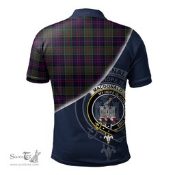 Scottish MacDonald of Clan Ranald Clan Scotland Golf Plaid Polo Shirt with Scottish Flag Tartan Mens Polo Shirts Scottish Plaid Tartan Plaid - ScotsTee - scotstee.com
