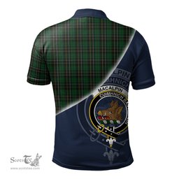 Scottish MacAlpin Clan Scotland Golf Plaid Polo Shirt with Scottish Flag Tartan Mens Polo Shirts Scottish Plaid Tartan Plaid - ScotsTee - scotstee.com