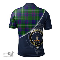 Scottish MacIntyre Hunting Modern Clan Scotland Golf Plaid Polo Shirt with Scottish Flag Tartan Mens Polo Shirts Scottish Plaid Tartan Plaid - ScotsTee - scotstee.com