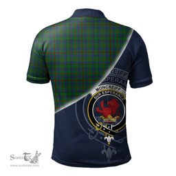 Scottish Moncrieff of Atholl Clan Scotland Golf Plaid Polo Shirt with Scottish Flag Tartan Mens Polo Shirts Scottish Plaid Tartan Plaid - ScotsTee - scotstee.com