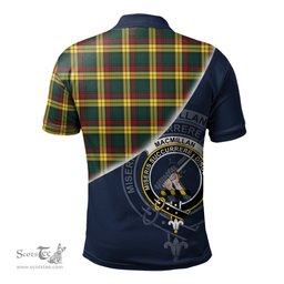 Scottish MacMillan Old Modern Clan Scotland Golf Plaid Polo Shirt with Scottish Flag Tartan Mens Polo Shirts Scottish Plaid Tartan Plaid - ScotsTee - scotstee.com