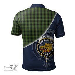 Scottish MacIver Hunting Clan Scotland Golf Plaid Polo Shirt with Scottish Flag Tartan Mens Polo Shirts Scottish Plaid Tartan Plaid - ScotsTee - scotstee.com