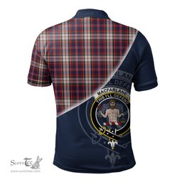 Scottish MacFarlane Dress Clan Scotland Golf Plaid Polo Shirt with Scottish Flag Tartan Mens Polo Shirts Scottish Plaid Tartan Plaid - ScotsTee - scotstee.com