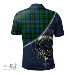 Scottish MacKie Clan Scotland Golf Plaid Polo Shirt with Scottish Flag Tartan Mens Polo Shirts Scottish Plaid Tartan Plaid - ScotsTee - scotstee.com