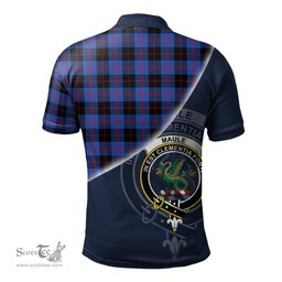 Scottish Maule Clan Scotland Golf Plaid Polo Shirt with Scottish Flag Tartan Mens Polo Shirts Scottish Plaid Tartan Plaid - ScotsTee - scotstee.com
