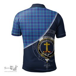 Scottish Mercer Modern Clan Scotland Golf Plaid Polo Shirt with Scottish Flag Tartan Mens Polo Shirts Scottish Plaid Tartan Plaid - ScotsTee - scotstee.com