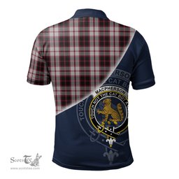 Scottish MacPherson Clan Scotland Golf Plaid Polo Shirt with Scottish Flag Tartan Mens Polo Shirts Scottish Plaid Tartan Plaid - ScotsTee - scotstee.com