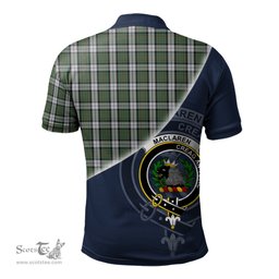 Scottish MacLaren Dress Clan Scotland Golf Plaid Polo Shirt with Scottish Flag Tartan Mens Polo Shirts Scottish Plaid Tartan Plaid - ScotsTee - scotstee.com