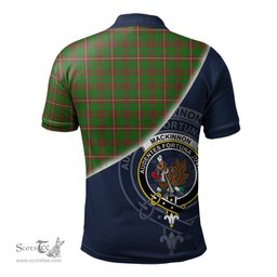 Scottish MacKinnon Hunting Modern Clan Scotland Golf Plaid Polo Shirt with Scottish Flag Tartan Mens Polo Shirts Scottish Plaid Tartan Plaid - ScotsTee - scotstee.com