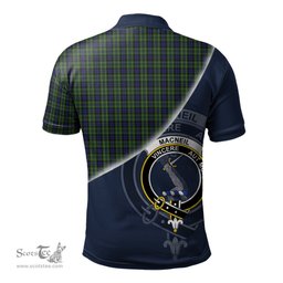 Scottish MacNeil of Colonsay Clan Scotland Golf Plaid Polo Shirt with Scottish Flag Tartan Mens Polo Shirts Scottish Plaid Tartan Plaid - ScotsTee - scotstee.com