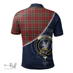 Scottish Lindsay Weathered Clan Scotland Golf Plaid Polo Shirt with Scottish Flag Tartan Mens Polo Shirts Scottish Plaid Tartan Plaid - ScotsTee - scotstee.com