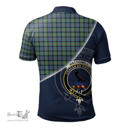 Scottish MacDonell of Glengarry Ancient Clan Scotland Golf Plaid Polo Shirt with Scottish Flag Tartan Mens Polo Shirts Scottish Plaid Tartan Plaid - ScotsTee - scotstee.com