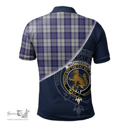 Scottish MacPherson Dress Blue Clan Scotland Golf Plaid Polo Shirt with Scottish Flag Tartan Mens Polo Shirts Scottish Plaid Tartan Plaid - ScotsTee - scotstee.com