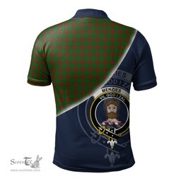 Scottish Menzies Clan Scotland Golf Plaid Polo Shirt with Scottish Flag Tartan Mens Polo Shirts Scottish Plaid Tartan Plaid - ScotsTee - scotstee.com