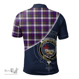 Scottish MacDonald Dress Modern Clan Scotland Golf Plaid Polo Shirt with Scottish Flag Tartan Mens Polo Shirts Scottish Plaid Tartan Plaid - ScotsTee - scotstee.com