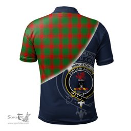 Scottish Middleton Modern Clan Scotland Golf Plaid Polo Shirt with Scottish Flag Tartan Mens Polo Shirts Scottish Plaid Tartan Plaid - ScotsTee - scotstee.com