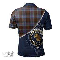 Scottish MacGregor Hastie Clan Scotland Golf Plaid Polo Shirt with Scottish Flag Tartan Mens Polo Shirts Scottish Plaid Tartan Plaid - ScotsTee - scotstee.com