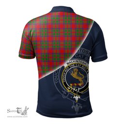 Scottish MacKintosh Modern Clan Scotland Golf Plaid Polo Shirt with Scottish Flag Tartan Mens Polo Shirts Scottish Plaid Tartan Plaid - ScotsTee - scotstee.com