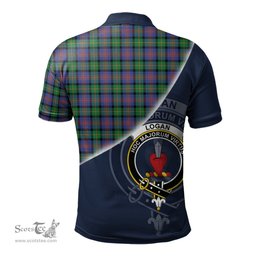 Scottish Logan Ancient Clan Scotland Golf Plaid Polo Shirt with Scottish Flag Tartan Mens Polo Shirts Scottish Plaid Tartan Plaid - ScotsTee - scotstee.com