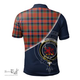 Scottish MacDuff Ancient Clan Scotland Golf Plaid Polo Shirt with Scottish Flag Tartan Mens Polo Shirts Scottish Plaid Tartan Plaid - ScotsTee - scotstee.com