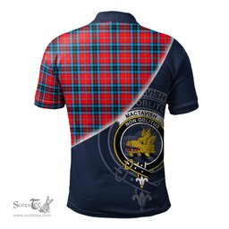 Scottish MacTavish Modern Clan Scotland Golf Plaid Polo Shirt with Scottish Flag Tartan Mens Polo Shirts Scottish Plaid Tartan Plaid - ScotsTee - scotstee.com
