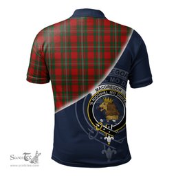 Scottish MacGregor Clan Scotland Golf Plaid Polo Shirt with Scottish Flag Tartan Mens Polo Shirts Scottish Plaid Tartan Plaid - ScotsTee - scotstee.com