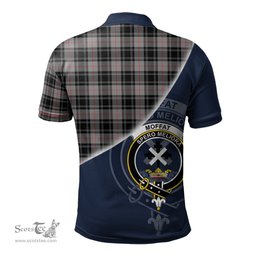 Scottish Moffat Modern Clan Scotland Golf Plaid Polo Shirt with Scottish Flag Tartan Mens Polo Shirts Scottish Plaid Tartan Plaid - ScotsTee - scotstee.com