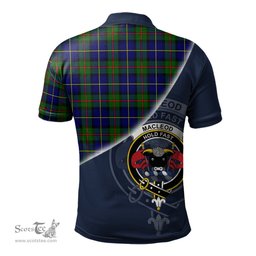 Scottish MacLeod of Harris Modern Clan Scotland Golf Plaid Polo Shirt with Scottish Flag Tartan Mens Polo Shirts Scottish Plaid Tartan Plaid - ScotsTee - scotstee.com