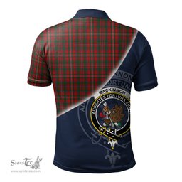 Scottish MacKinnon Clan Scotland Golf Plaid Polo Shirt with Scottish Flag Tartan Mens Polo Shirts Scottish Plaid Tartan Plaid - ScotsTee - scotstee.com